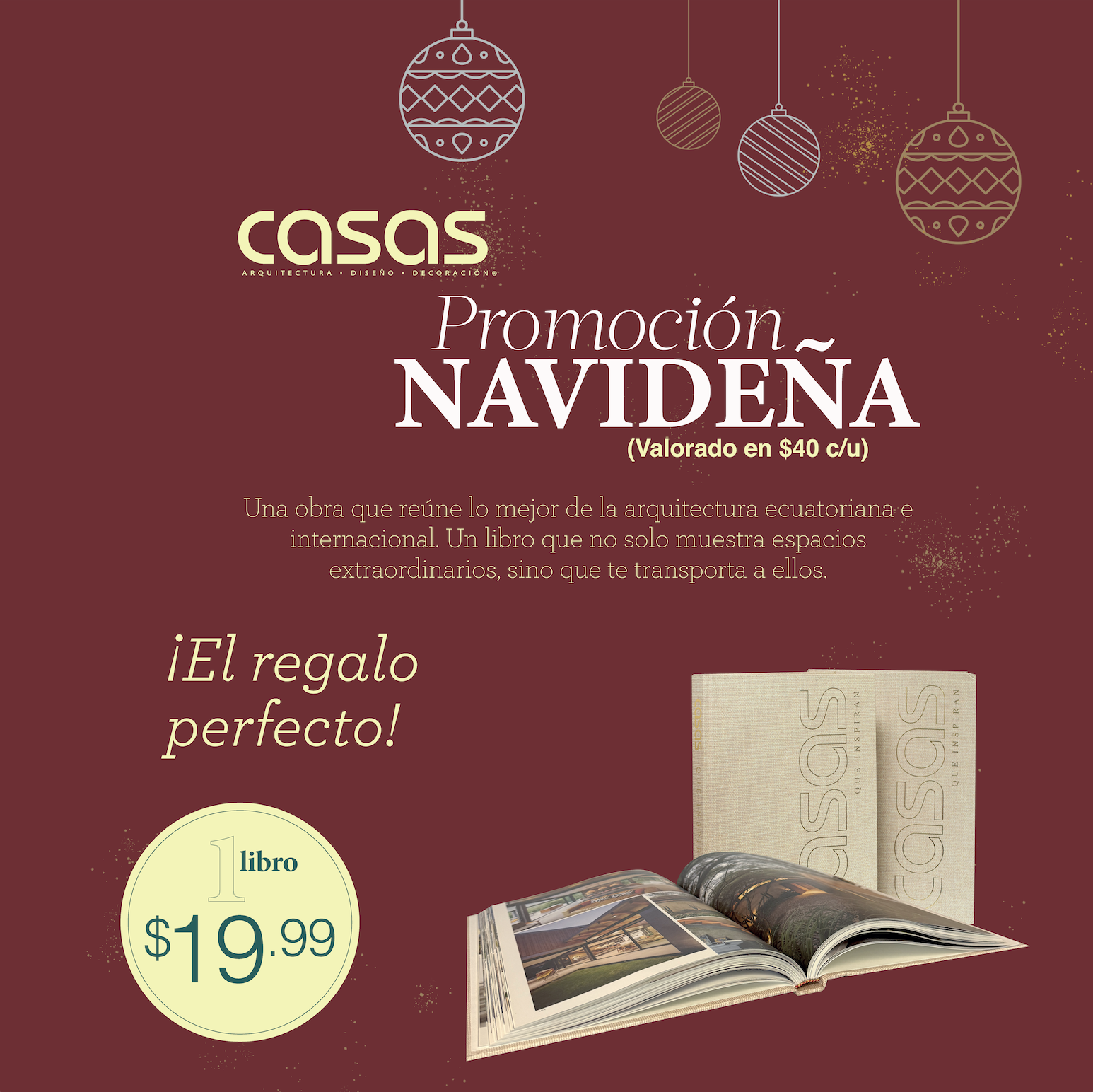 Table Book - Casas Que Inspiran (Promoción Navideña)